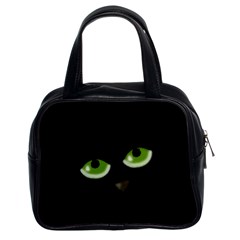 Halloween - Back Cat Classic Handbags (2 Sides) by Valentinaart