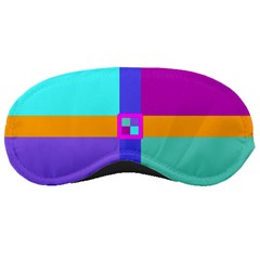 Right Angle Squares Stripes Cross Colored Sleeping Masks by EDDArt