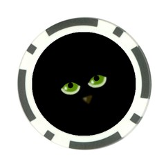 Halloween - Back Cat Poker Chip Card Guards (10 Pack)  by Valentinaart