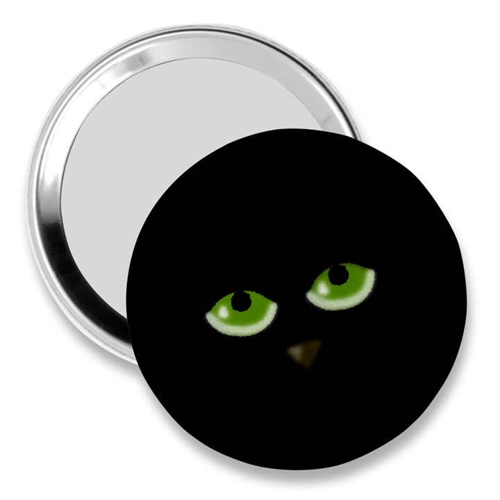 Halloween - back cat 3  Handbag Mirrors