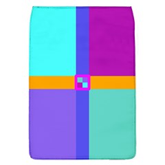 Right Angle Squares Stripes Cross Colored Flap Covers (l)  by EDDArt