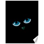 Halloween - black cat - blue eyes Canvas 18  x 24   17.8 x23.08  Canvas - 1