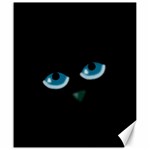 Halloween - black cat - blue eyes Canvas 20  x 24   19.57 x23.15  Canvas - 1