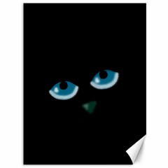 Halloween - Black Cat - Blue Eyes Canvas 36  X 48   by Valentinaart