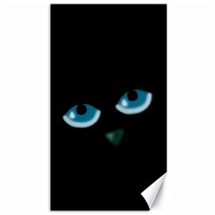 Halloween - Black Cat - Blue Eyes Canvas 40  X 72   by Valentinaart