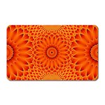 Lotus Fractal Flower Orange Yellow Magnet (Rectangular) Front