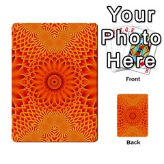 Lotus Fractal Flower Orange Yellow Multi-purpose Cards (rectangle) 