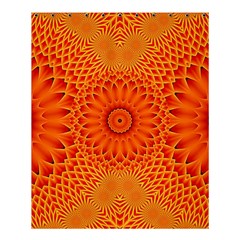 Lotus Fractal Flower Orange Yellow Shower Curtain 60  X 72  (medium)  by EDDArt