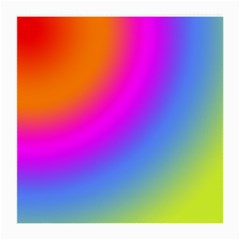 Radial Gradients Red Orange Pink Blue Green Medium Glasses Cloth by EDDArt