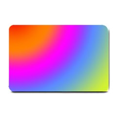 Radial Gradients Red Orange Pink Blue Green Small Doormat 