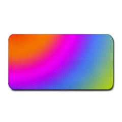 Radial Gradients Red Orange Pink Blue Green Medium Bar Mats by EDDArt