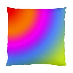 Radial Gradients Red Orange Pink Blue Green Standard Cushion Case (one Side) by EDDArt