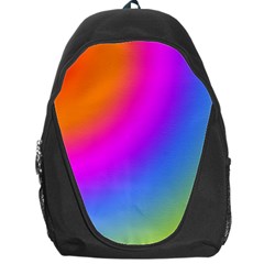 Radial Gradients Red Orange Pink Blue Green Backpack Bag by EDDArt