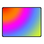 Radial Gradients Red Orange Pink Blue Green Double Sided Fleece Blanket (Small)  45 x34  Blanket Front