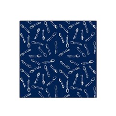 Spoonie Strong Print In Marine Blue Satin Bandana Scarf by AwareWithFlair