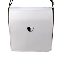 Yinyangheart Flap Messenger Bag (l) 