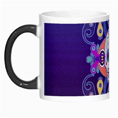 Día De Los Muertos Skull Ornaments Multicolored Morph Mugs