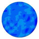 Simple blue Magnet 5  (Round) Front