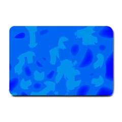 Simple Blue Small Doormat  by Valentinaart