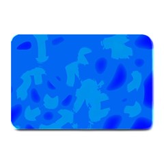 Simple Blue Plate Mats by Valentinaart