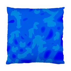 Simple Blue Standard Cushion Case (two Sides) by Valentinaart