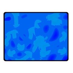 Simple Blue Fleece Blanket (small) by Valentinaart