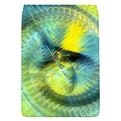 Light Blue Yellow Abstract Fractal Flap Covers (s)  by designworld65