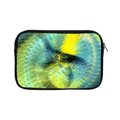 Light Blue Yellow Abstract Fractal Apple Ipad Mini Zipper Cases by designworld65