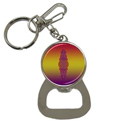 Flower Of Life Vintage Gold Ornaments Red Purple Olive Bottle Opener Key Chains by EDDArt