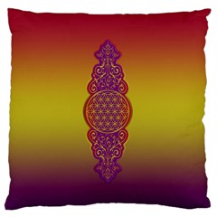 Flower Of Life Vintage Gold Ornaments Red Purple Olive Standard Flano Cushion Case (one Side) by EDDArt