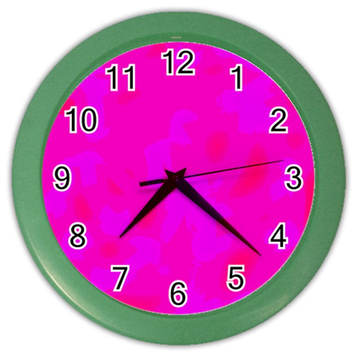 Simple pink Color Wall Clocks