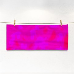 Simple Pink Hand Towel by Valentinaart