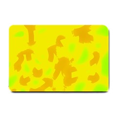 Simple Yellow Small Doormat  by Valentinaart