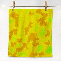 Simple Yellow Face Towel by Valentinaart