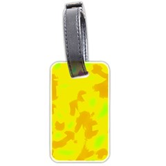 Simple Yellow Luggage Tags (two Sides) by Valentinaart