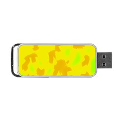 Simple Yellow Portable Usb Flash (one Side) by Valentinaart