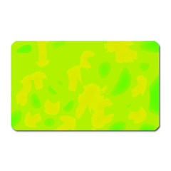 Simple Yellow And Green Magnet (rectangular) by Valentinaart