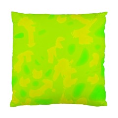 Simple Yellow And Green Standard Cushion Case (one Side) by Valentinaart