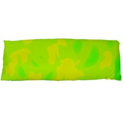 Simple Yellow And Green Body Pillow Case Dakimakura (two Sides) by Valentinaart