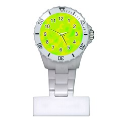 Simple Yellow And Green Plastic Nurses Watch by Valentinaart