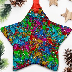 Lizards Ornament (star)  by Valentinaart