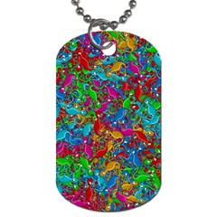 Lizards Dog Tag (one Side) by Valentinaart