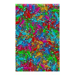 Lizards Shower Curtain 48  X 72  (small)  by Valentinaart