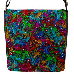 Lizards Flap Messenger Bag (s) by Valentinaart