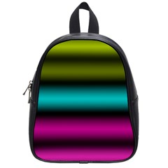 Dark Green Mint Blue Lilac Soft Gradient School Bags (small)  by designworld65