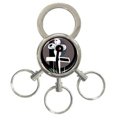 Dark 3-ring Key Chains by Valentinaart