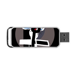 Dark Portable Usb Flash (one Side) by Valentinaart