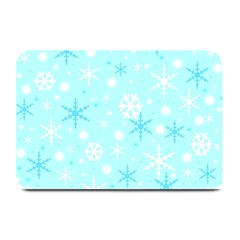 Blue Xmas Pattern Plate Mats by Valentinaart