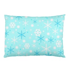 Blue Xmas Pattern Pillow Case (two Sides) by Valentinaart