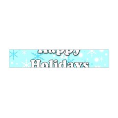 Happy Holidays Blue Pattern Flano Scarf (mini) by Valentinaart